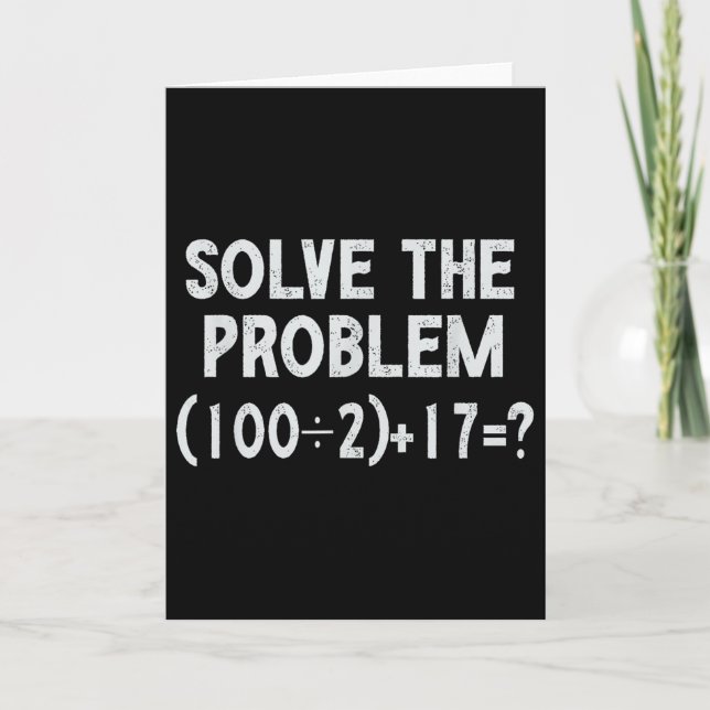 Cartão Divertido 67 Meme Pemdas Professor de Matemática E (Frente)