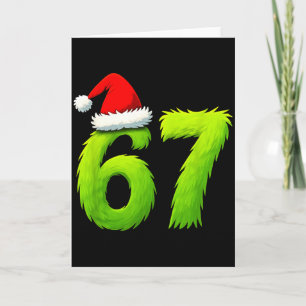 Cartão Divertido 67 Natal Seis Sete Meme 6 7 Adolescentes