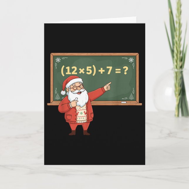Cartão Divertido 67 Seis Sete Professor de Matemática Nat (Frente)