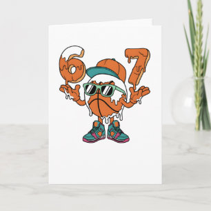 Cartão Divertido 6 7 Drippy Seis Sete 67 Rua do Basqueteb