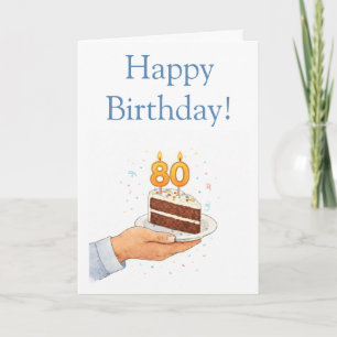 Cartão Divertido 80º