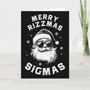 Cartão Divertido Alegre Rizzmas Sigmas Crianças Adolescen