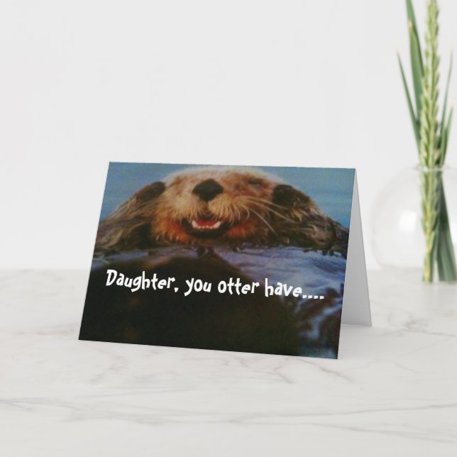 CARTÃO DIVERTIDO ANIVERSÁRIO PARA FILHA (Frente)