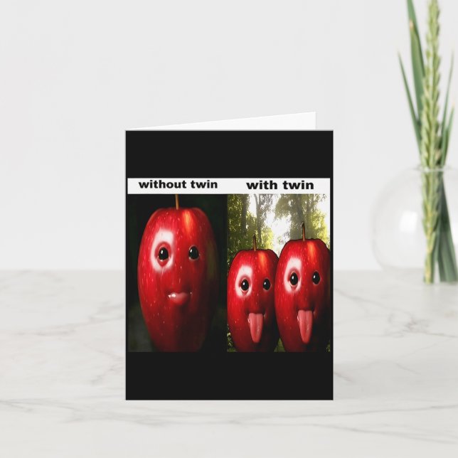 Cartão Divertido Bobo Ai Geração Z Meme Brainrot Humor Gê (Frente)