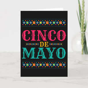 Cartão Divertido Cinco De Mayo Para Festa Mexicana 2