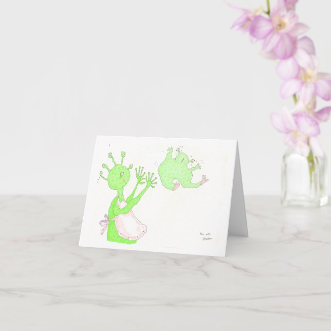 Cartão Divertido com a vovó! (Orquídea)