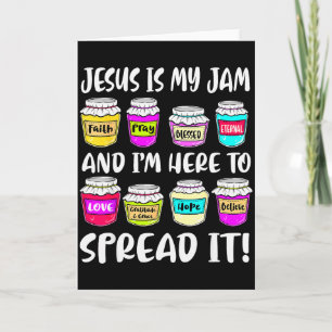 Cartão Divertido Cristão Jesus É Meu Jam Aqui Para Espalh