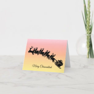 Cartão Divertido de Chrismukkah Rudolph o Judeu no