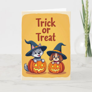 Cartão Divertido de Halloween