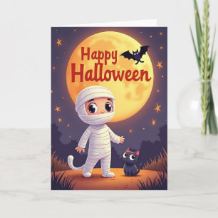 Cartão Divertido de Halloween Assustador