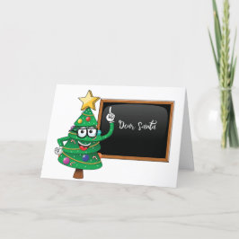 Cartão Divertido de Natal com Pergunta ao Papai No