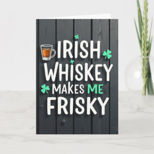 Cartão Divertido de Uísque Irlandês