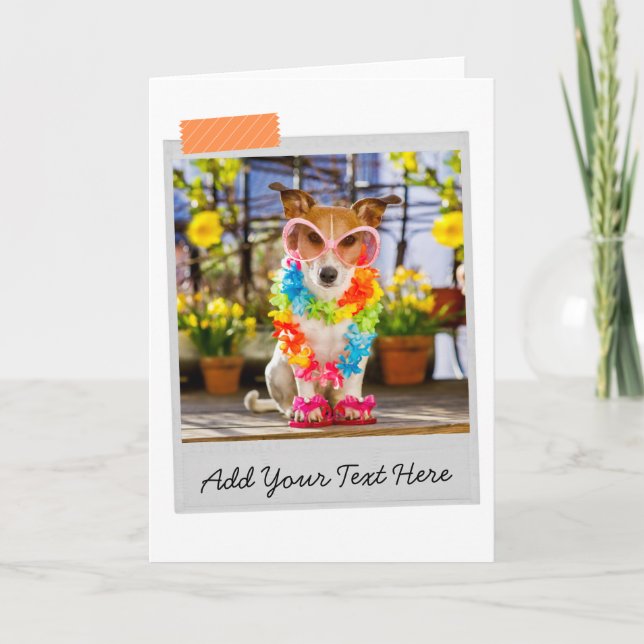 Cartão Divertido do Jack Russell (Frente)