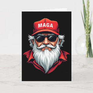 Cartão Divertido Donald Trump Papai Noel Mega Natal Holi