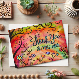 Cartão Divertido e gratuito Obrigado