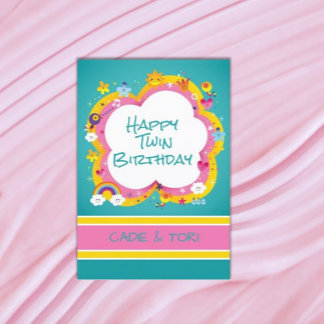 Cartão Divertido! Felinos - Aniversário Personalizado