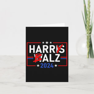 Cartão Divertido Harris W 24 Harry B 2024 Meme Democrátic
