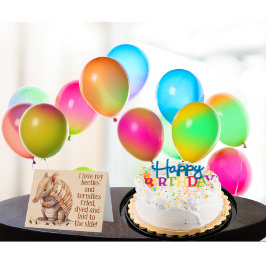 Cartão Divertido Hilário Tatu Feliz Aniversário