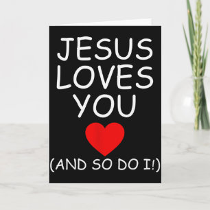 Cartão Divertido Jesus Te Ama E Eu Também Jesus Cristão