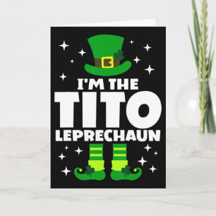 Cartão Divertido Leprechaun Irlandês Tito Dia de São Patr