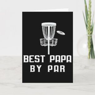 Cartão Divertido Melhor Papai Par Disc Golf Dia dos Pais