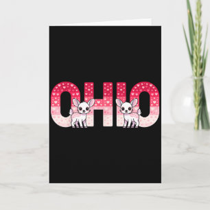 Cartão Divertido Ohio Veado Festa Centro-Oeste O-h-i-o No