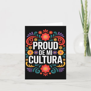 Cartão Divertido orgulhoso de minha cultura herança mexic