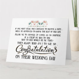 Cartão divertido para o divórcio - ex - Vamos!