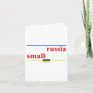 Cartão Divertido Retro Faça a Rússia Pequena Novamente