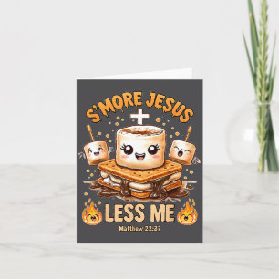 Cartão Divertido Smore Jesus Menos Eu Fé Cristã Homens Mu