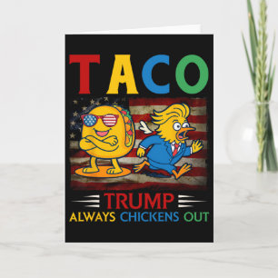 Cartão Divertido Trump Taco Trump Sempre Desiste 30