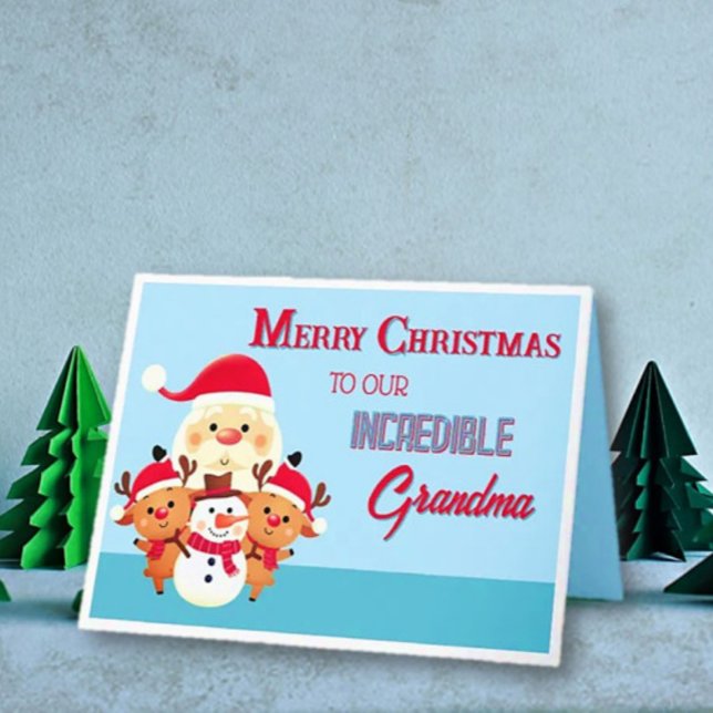 Cartão Divertido! Vovó Feliz Natal (Criador carregado)