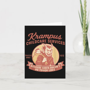 Cartão Divertidos Serviços de Transporte Infantil Krampus