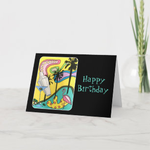 Cartão Divertimento da modificação do meio século na