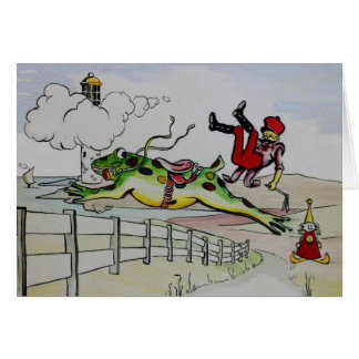 Cartão Divertimento do sapo