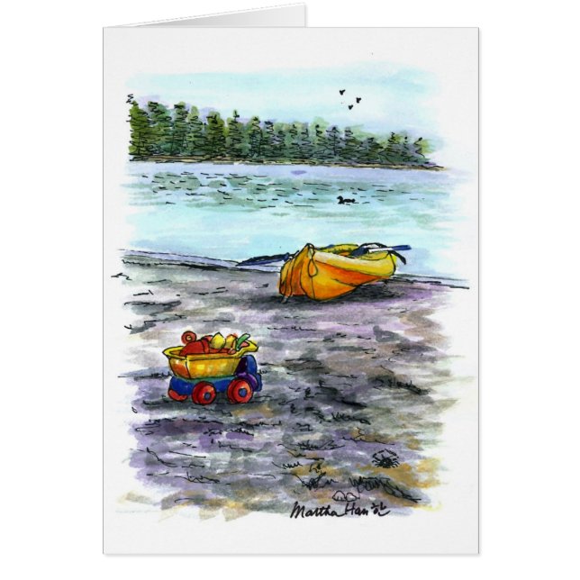 Cartão Divertimento do verão (Frente)