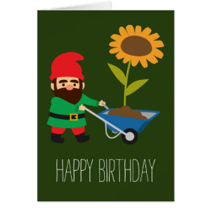 Cartão Divertimento dos gnomos do jardim