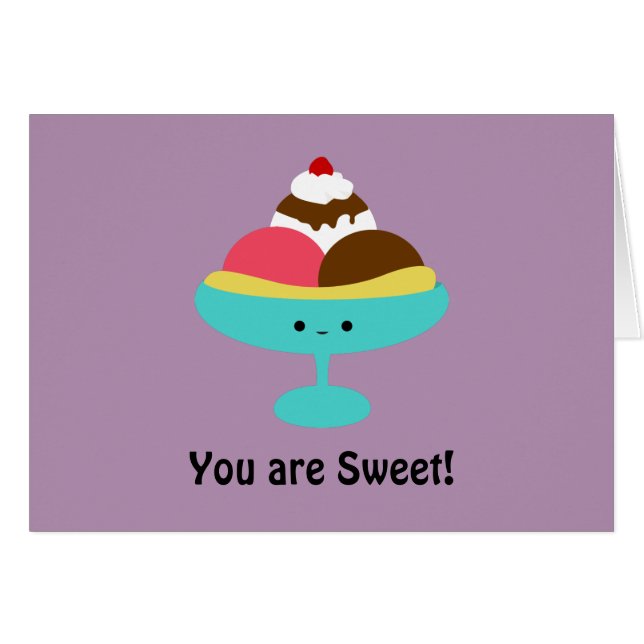 Cartão Dividir Banana (Frente horizontal)