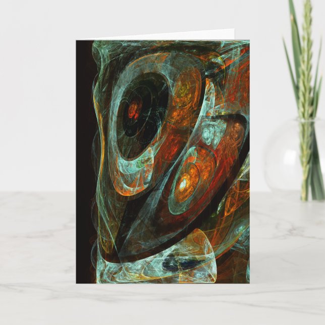 Cartão Divisão de Abstrato de Tempo (Frente)