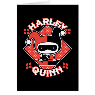 Cartão Divisões de Chibi Harley Quinn