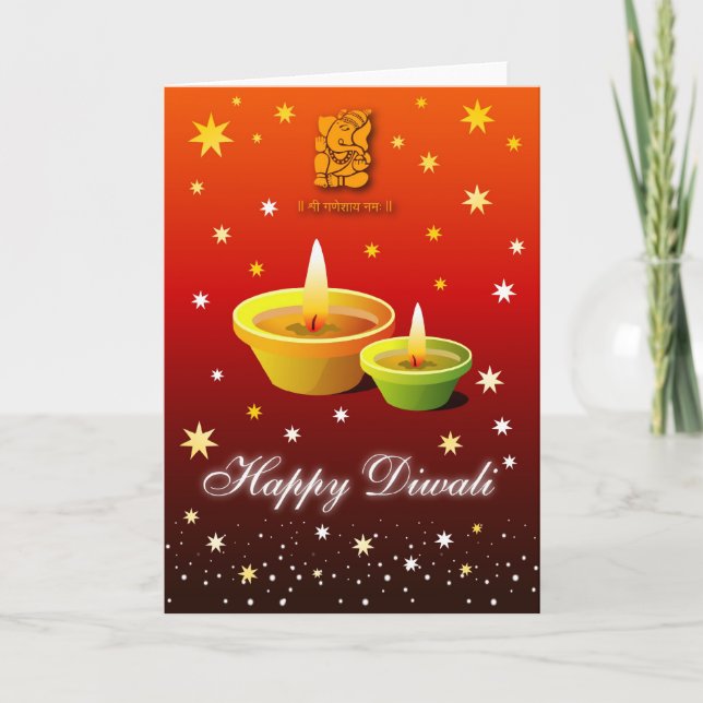 Cartão Diwali Greeting Card (Frente)