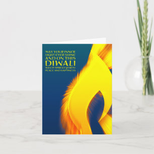 Cartão diwali inspiration inner light burst