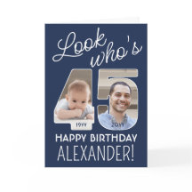 DIY Colors • Look Who's 45 Happy Birthday 2 Photo