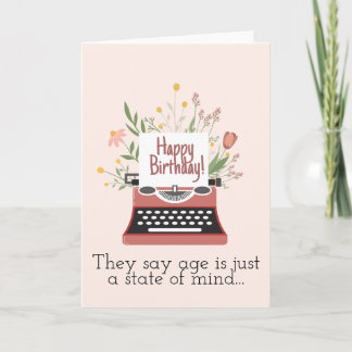 Cartão Dizem que a idade é apenas um estado mental