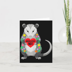 Cartão Dizendo dia dos namorados possum engraçado não art