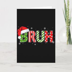 Cartão Dizendo engraçado do meme Bruh cumprimento Bro ado