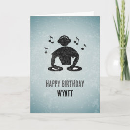 Cartão DJ / Músico - Gráfico de Mistura de Sons, Seu Nome