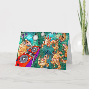 Cartão DJ Turntablist Pangolin