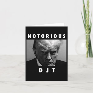 Cartão Djt Donald Trump Mug Shot Republican 2024 Maga