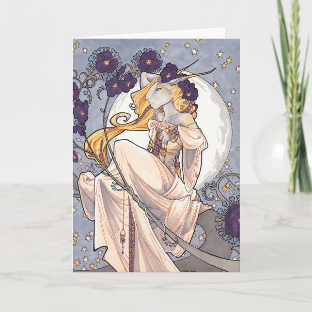 Cartão Dlane At Dusk Blank Greeting Card (Frente)